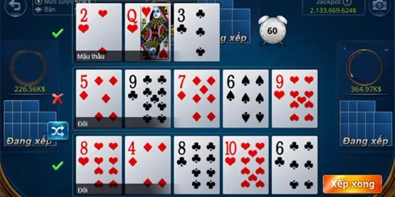 Tổng hợp các chiến thuật xếp bài mậu binh hiệu quả