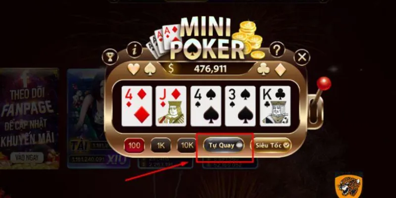 Chia sẻ bí kíp giúp bạn luôn thắng khi chơi Mini Poker