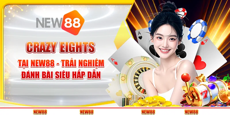 Crazy Eights tại New88 - Trải nghiệm đánh bài siêu hấp dẫn