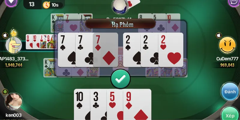 Mẹo hay giúp thắng lớn khi chơi Phỏm 9 cây